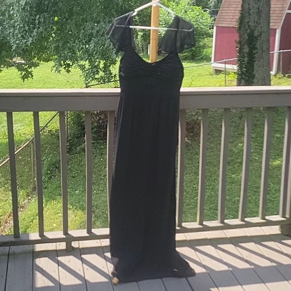 Antonio Melani floor length flutter sleeve sz 10